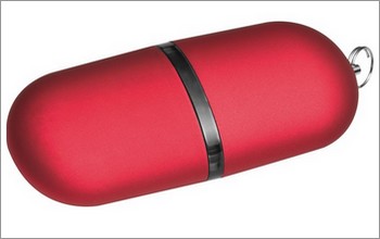 Pendrive z plastiku 1GB, kolor czerwony