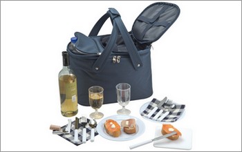 Praktyczna torba piknikowa, kolor granatowy